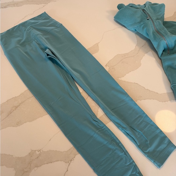 Lululemon Teal Scuba Hoodie & Align Legging Set - Picture 6 of 8
